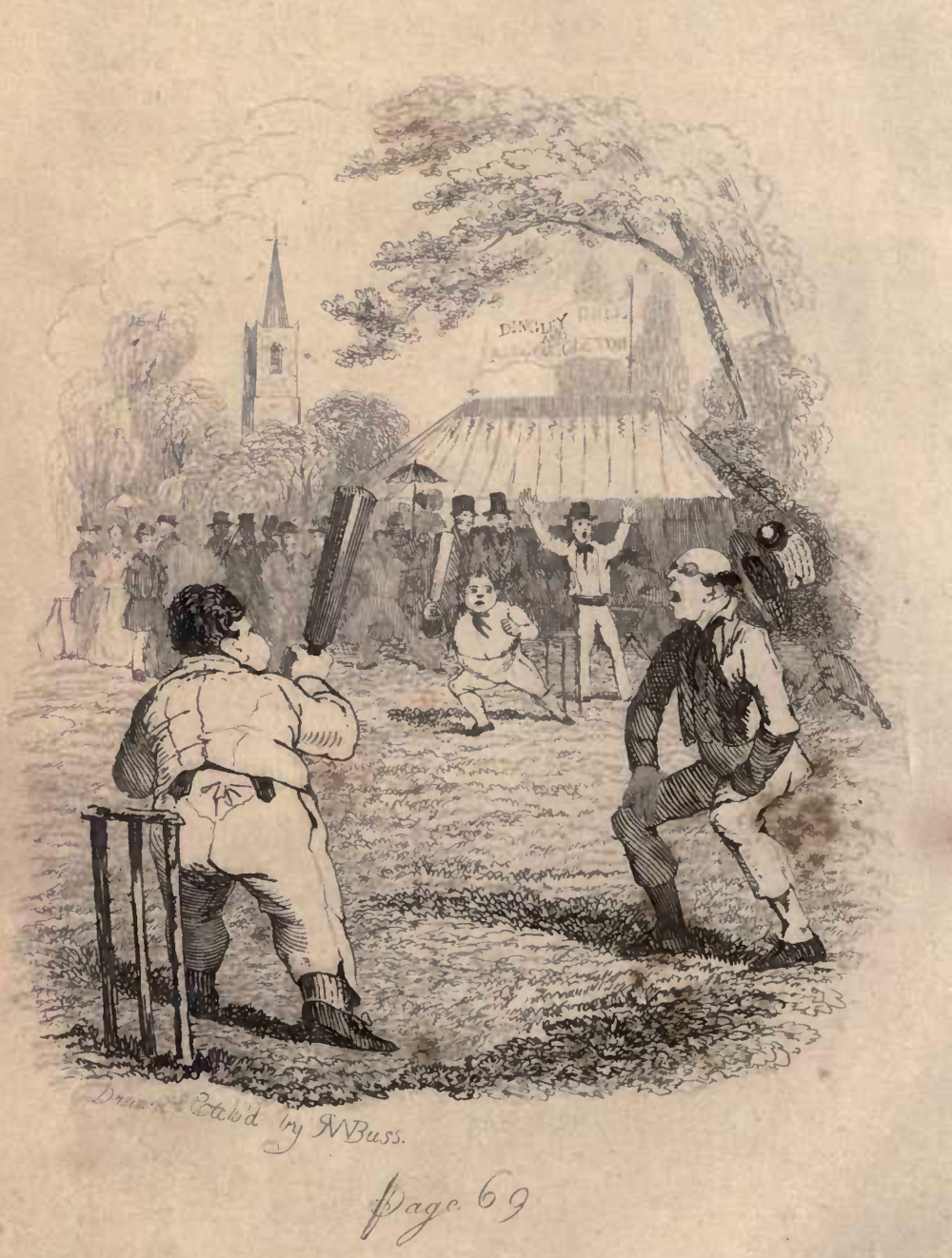 A cricket match